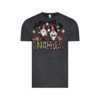 Vintage Black Chillin With My Gnomies Vintage Tee - CowhideDigitalArt