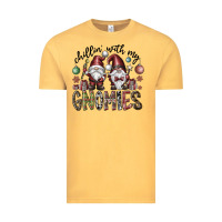 Vintage Mustard Chillin With My Gnomies Vintage Tee - CowhideDigitalArt
