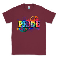 Burgundy Hippie pride Classic Tee - FaDigitalArtStudio
