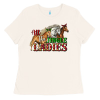 Bone all the jingle ladies christmas horses Ladies Tee - LillyAllenDesigns