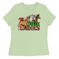 Matcha all the jingle ladies christmas horses Ladies Tee - LillyAllenDesigns
