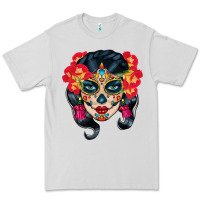 Dove Grey sugar skull Premium Tee - BundleAndBundleShop