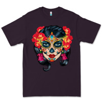 Plum sugar skull Premium Tee - BundleAndBundleShop