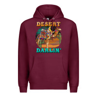 Burgundy desert darling camel Premium Hoodie - BarkalooDesign