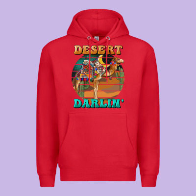 Desert Darling Camel Premium Hoodie Designed By Barkaloodesign