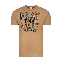 Vintage Camel Pray Trust Wait Repeat Vintage Tee - CowhideDigitalArt