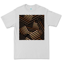 Dove Grey melanin american flag seamless pattern Premium Tee - BundleAndBundleShop