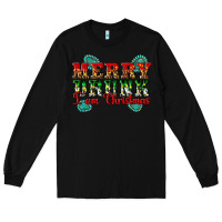 Black Merry Drink I Am Christmas Long Sleeve Tee - Artiststas