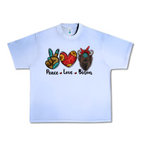Grape Ice peace love bison Urban Heavy Tee - RanaPortraitStore