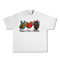 Lunar Rock peace love bison Urban Heavy Tee - RanaPortraitStore
