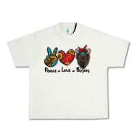 Pistachio peace love bison Urban Heavy Tee - RanaPortraitStore