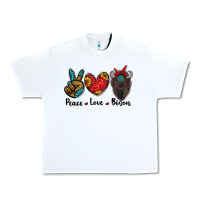 White peace love bison Urban Heavy Tee - RanaPortraitStore