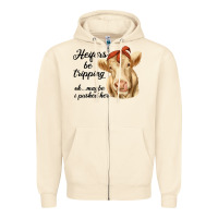 Sandshell heifer's be trippin' charolais cow Zipper Hoodie - RanaPortraitStore