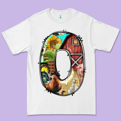 Farm Life Alphabet Lowercase Letters O Premium Tee Designed By Bundleandbundleshop