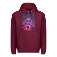 Burgundy astronaut deep space Premium Hoodie - maiPhamDesign