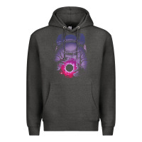 Charcoal Heather astronaut deep space Premium Hoodie - maiPhamDesign