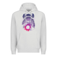 Dove Grey astronaut deep space Premium Hoodie - maiPhamDesign