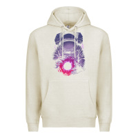 Oatmeal Heather astronaut deep space Premium Hoodie - maiPhamDesign
