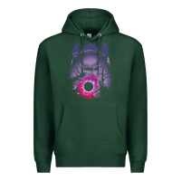 Sports Green astronaut deep space Premium Hoodie - maiPhamDesign