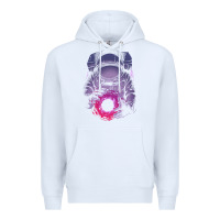 White astronaut deep space Premium Hoodie - maiPhamDesign