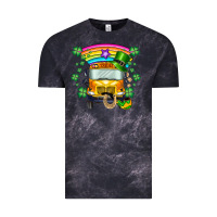 Cloud Black st. patricks day school bus Vintage Tee - SublimationCraftShop
