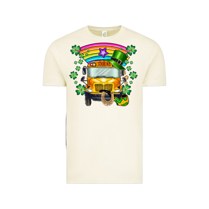 St. Patricks Day School Bus Vintage Tee by SublimationCraftShop | Teevron