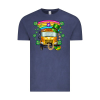 Vintage Denim st. patricks day school bus Vintage Tee - SublimationCraftShop