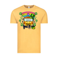 Vintage Mustard st. patricks day school bus Vintage Tee - SublimationCraftShop