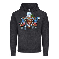 Vintage Black Christmas snow cow joy Vintage Hoodie - BarkalooDesign