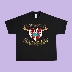 All You Need Is Love Baseball Urban Heavy Tee Designed By Cowhidedigitalart
