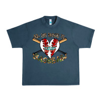 Midnight Navy all you need is love baseball Urban Heavy Tee - CowhideDigitalArt