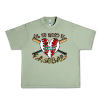 Oil Green all you need is love baseball Urban Heavy Tee - CowhideDigitalArt