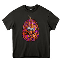 Asphalt watercolor pumpkin leopard Heavy Core Tee - RanaPortraitStore
