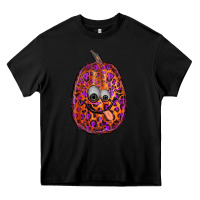 Black watercolor pumpkin leopard Heavy Core Tee - RanaPortraitStore