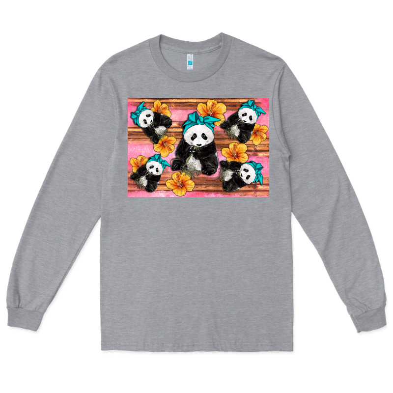 Baby Panda Flowers Long Sleeve Tee by Artiststas | Teevron