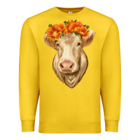 Lemon Charolais Cow Premium Sweatshirt - RanaPortraitStore
