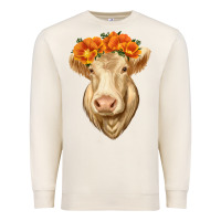 Sandshell Charolais Cow Premium Sweatshirt - RanaPortraitStore