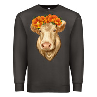 Smoke Charolais Cow Premium Sweatshirt - RanaPortraitStore
