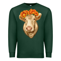 Sports Green Charolais Cow Premium Sweatshirt - RanaPortraitStore