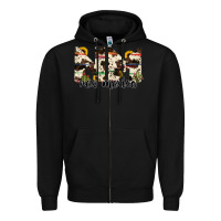 Black new mexico state cowhide serape cactus Zipper Hoodie - RanaPortraitStore
