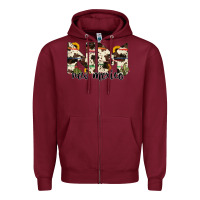 Burgundy new mexico state cowhide serape cactus Zipper Hoodie - RanaPortraitStore
