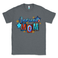 Charcoal Heather American mom 4th of july Classic Tee - FaDigitalArtStudio