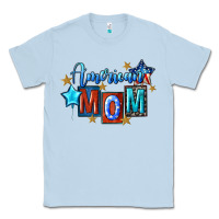 Dusty Blue American mom 4th of july Classic Tee - FaDigitalArtStudio