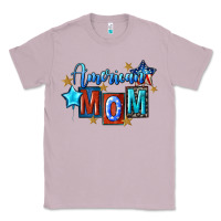Lilac American mom 4th of july Classic Tee - FaDigitalArtStudio