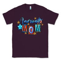 Plum American mom 4th of july Classic Tee - FaDigitalArtStudio
