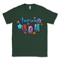 Sports Green American mom 4th of july Classic Tee - FaDigitalArtStudio