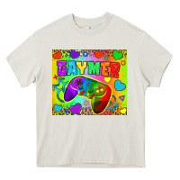 Cream LGBTQ+ Gaymer With Hearts Tumbler Heavy Core Tee - BundleAndBundleShop