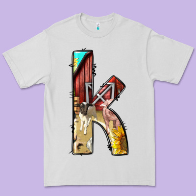 Farm Life Alphabet Lowercase Letters K Premium Tee Designed By Bundleandbundleshop