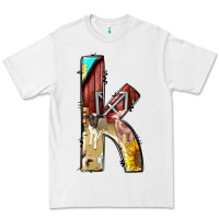 White farm life alphabet lowercase letters k Premium Tee - BundleAndBundleShop