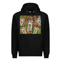 Black alpaca Premium Hoodie - BarkalooDesign